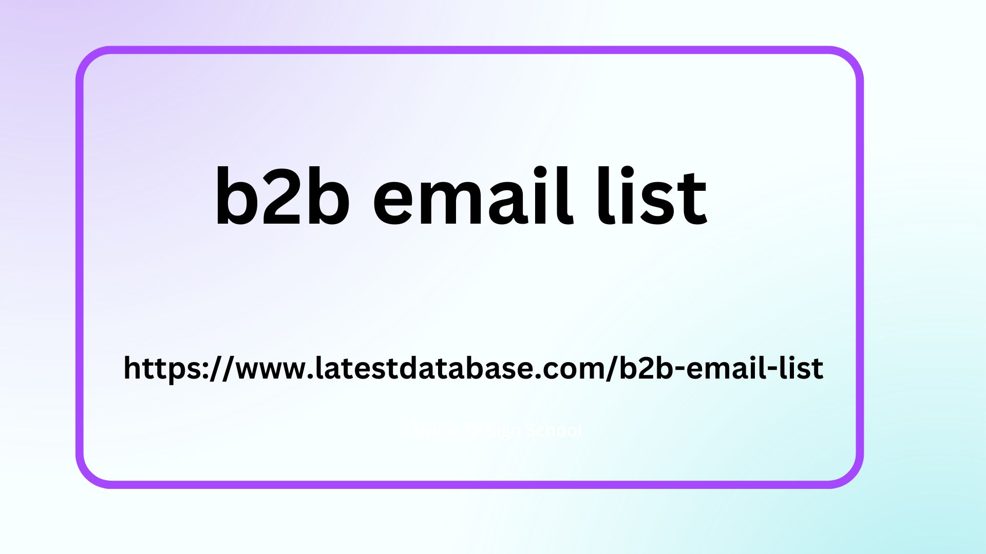 b2b email list