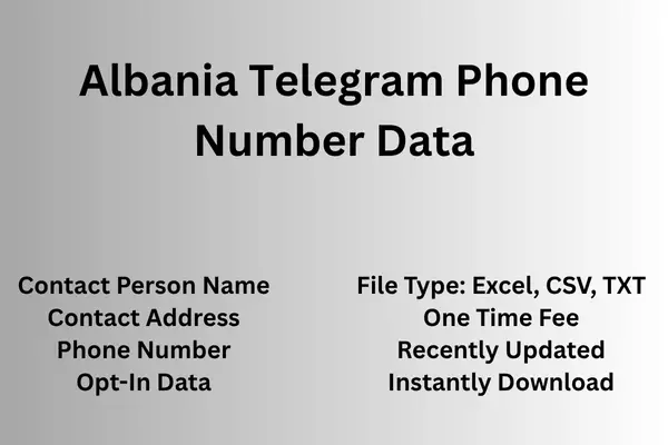 Albania telegram phone number data