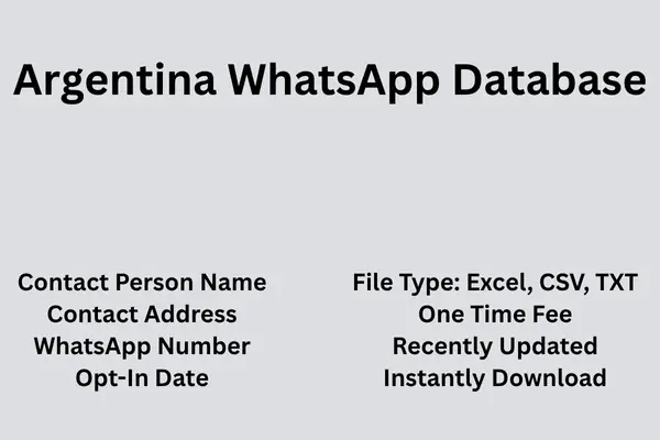 Argentina whatsapp database