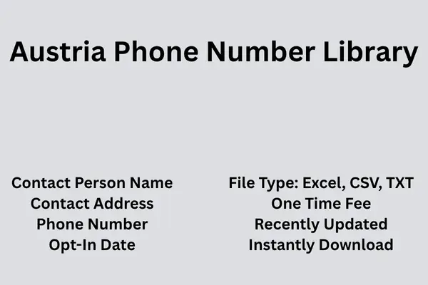 Austria phone number library