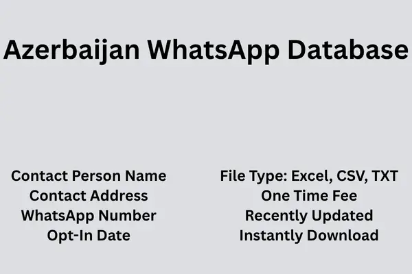 Azerbaijan whatsapp database