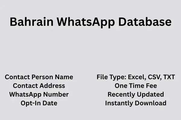 Bahrain whatsapp database