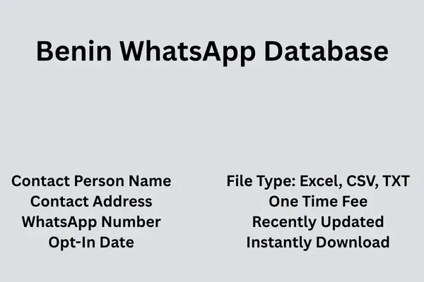 Benin whatsapp database