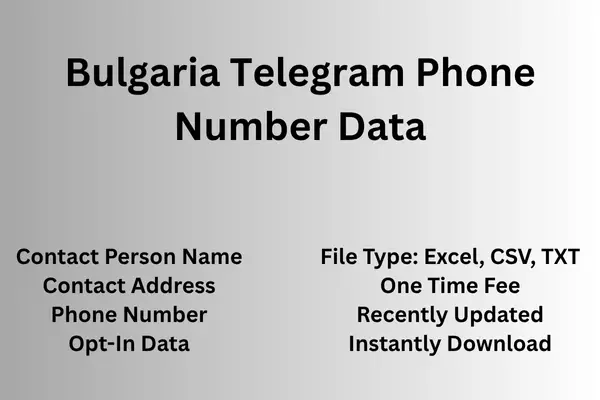 Bulgaria telegram phone number data