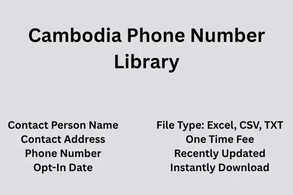 Cambodia phone number library
