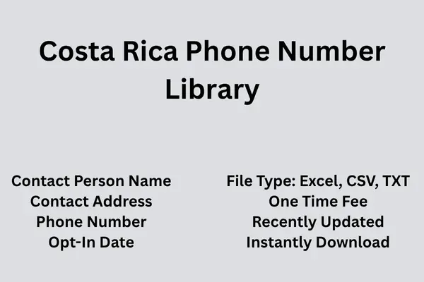 Costa Rica phone number library