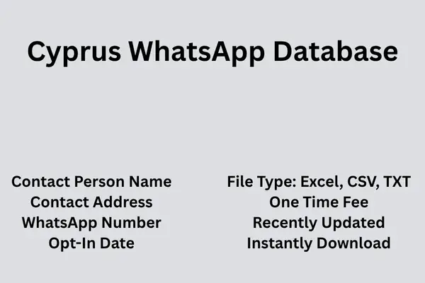 Cyprus whatsapp database