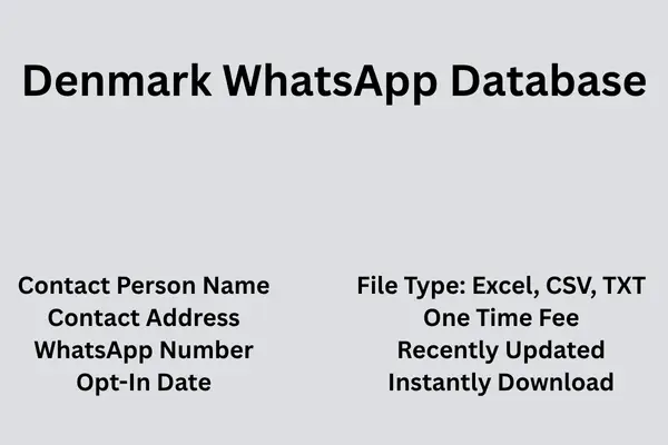 Denmark whatsapp database