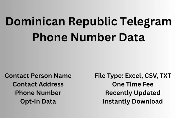 Dominican Republic telegram phone number data