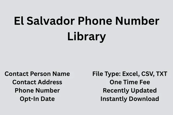 El Salvador phone number library