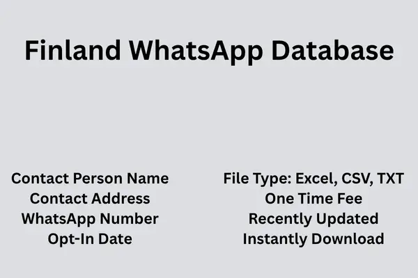 Finland whatsapp database