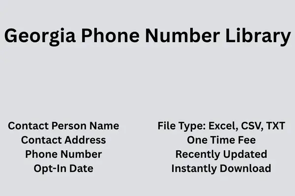 Georgia phone number library
