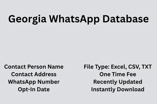 Georgia whatsapp database