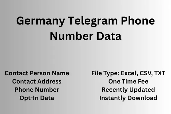 Germany telegram phone number data
