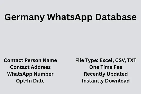 Germany whatsapp database