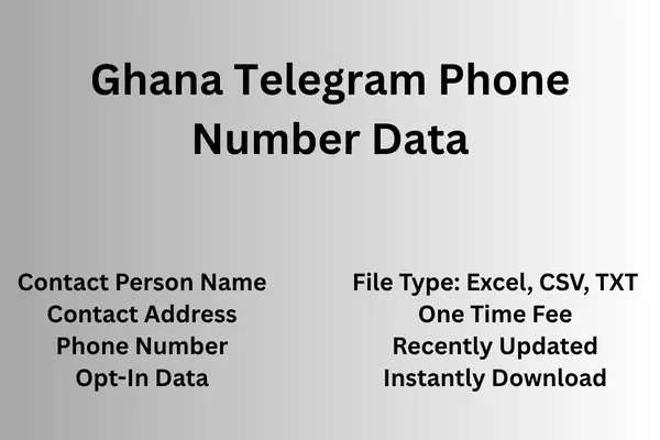 Ghana telegram phone number data