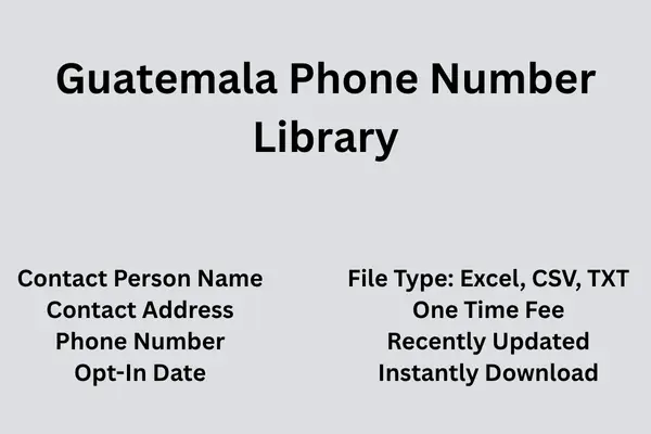 Guatemala phone number library