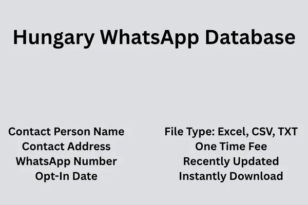 Hungary whatsapp database