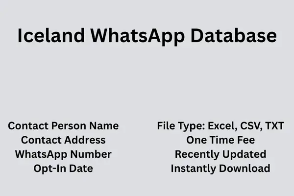 Iceland whatsapp database