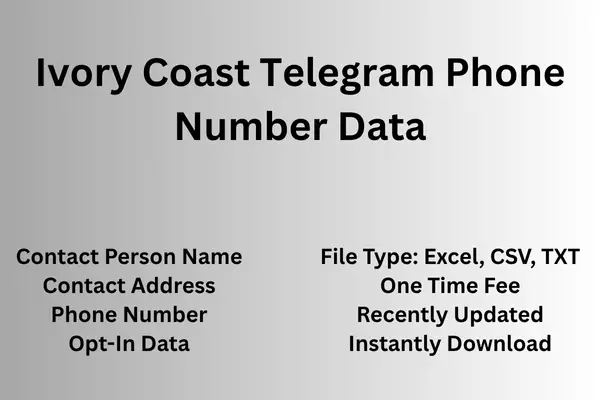 Ivory Coast telegram phone number data