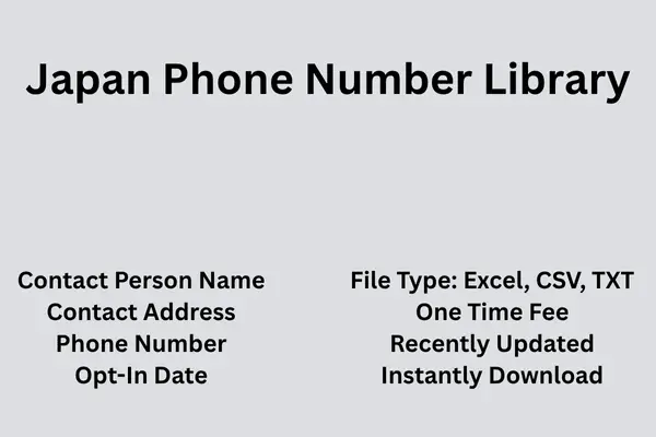 Japan phone number library