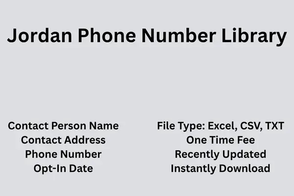 Jordan phone number library