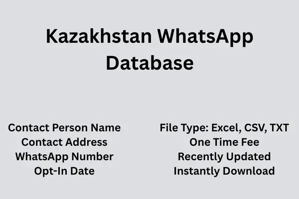 Kazakhstan whatsapp database