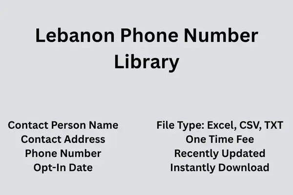 Lebanon phone number library