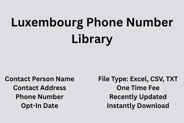 Luxembourg phone number library