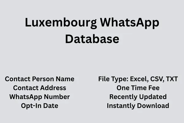 Luxembourg whatsapp database