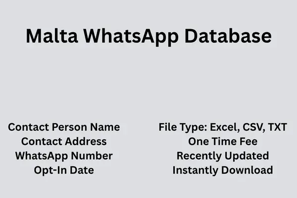 Malta whatsapp database
