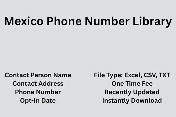 Mexico phone number library