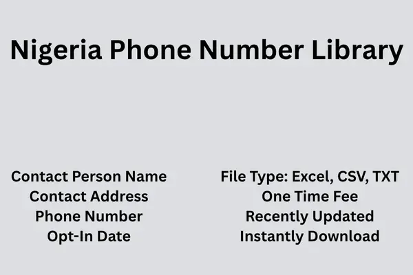 Nigeria phone number library