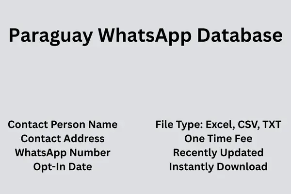 Paraguay whatsapp database