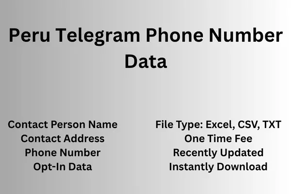 Peru telegram phone number data