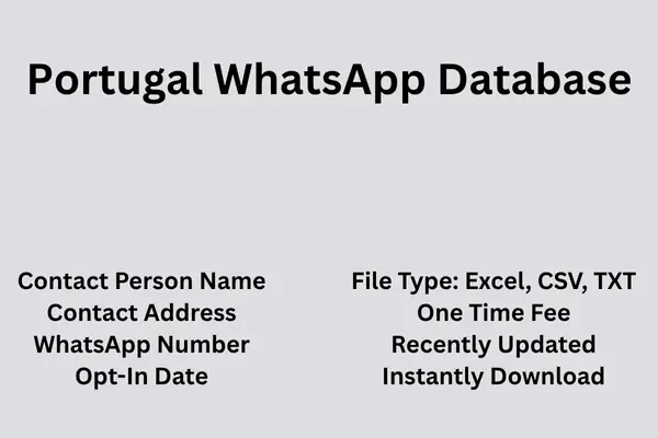 Portugal whatsapp database