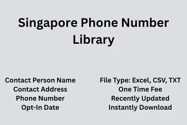 Singapore phone number library