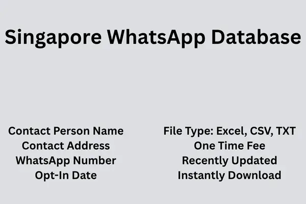 Singapore whatsapp database
