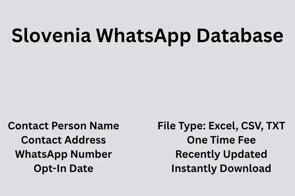 Slovenia whatsapp database