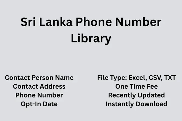 Sri Lanka phone number library