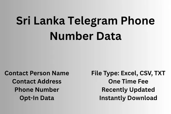 Sri Lanka telegram phone number data