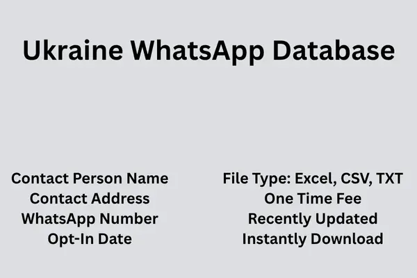 Ukraine whatsapp database