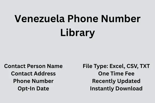 Venezuela phone number library