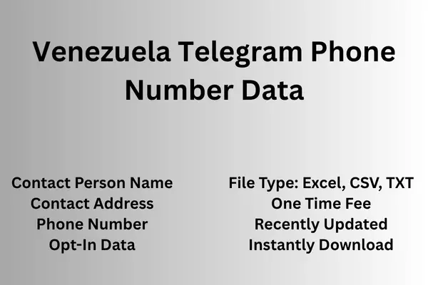 Venezuela telegram phone number data