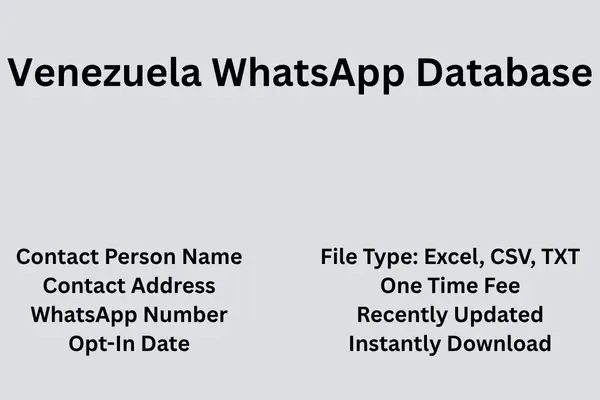 Venezuela whatsapp database